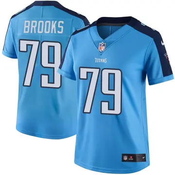 Nike Curtis Brooks Women's Limited Tennessee Titans Light Blue Color Rush Jersey