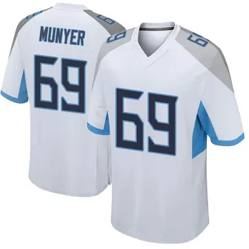 Nike Daniel Munyer Men's Game Tennessee Titans White Jersey