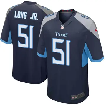 Nike David Long Jr. Men's Game Tennessee Titans Navy Jersey