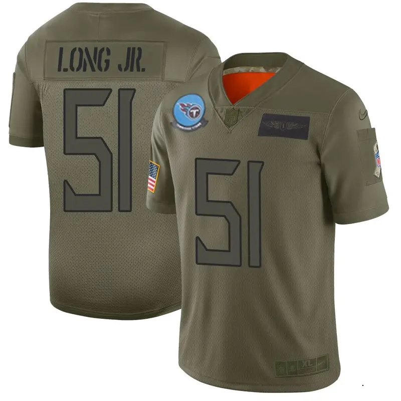 Nike David Long Jr. Men's Limited Tennessee Titans Camo 2019 Salute to Service Jersey