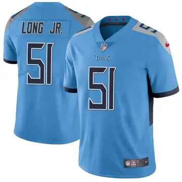 Nike David Long Jr. Men's Limited Tennessee Titans Light Blue Vapor Untouchable Jersey