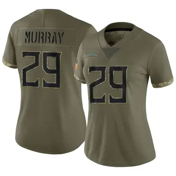 Nike DeMarco Murray Women's Limited Tennessee Titans Olive 2022 Salute To Service Jersey