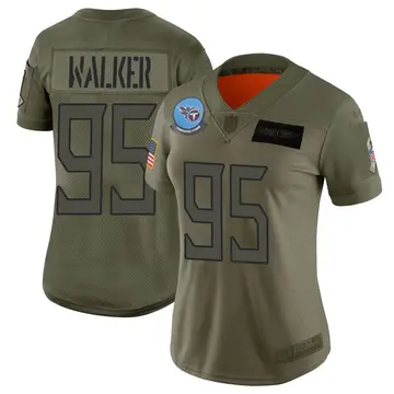 Nike DeMarcus Walker Women's Limited Tennessee Titans Camo 2019 Salute to Service Jersey