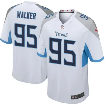 Nike DeMarcus Walker Youth Game Tennessee Titans White Jersey