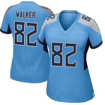 Nike Delanie Walker Women's Game Tennessee Titans Light Blue Jersey