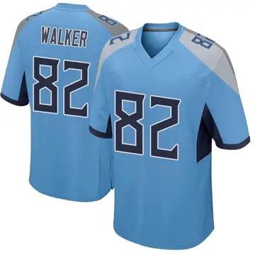 Nike Delanie Walker Youth Game Tennessee Titans Light Blue Jersey