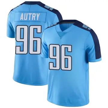 Nike Denico Autry Men's Limited Tennessee Titans Light Blue Color Rush Jersey