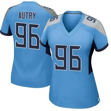 Nike Denico Autry Women's Game Tennessee Titans Light Blue Jersey