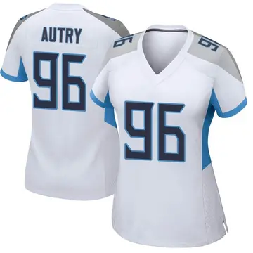 Nike Denico Autry Women's Game Tennessee Titans White Jersey