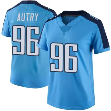 Nike Denico Autry Women's Limited Tennessee Titans Light Blue Color Rush Jersey