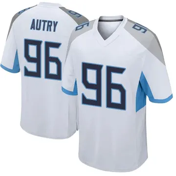 Nike Denico Autry Youth Game Tennessee Titans White Jersey