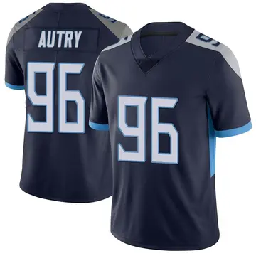 Nike Denico Autry Youth Limited Tennessee Titans Navy Vapor Untouchable Jersey
