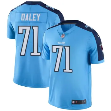 Nike Dennis Daley Men's Limited Tennessee Titans Light Blue Color Rush Jersey