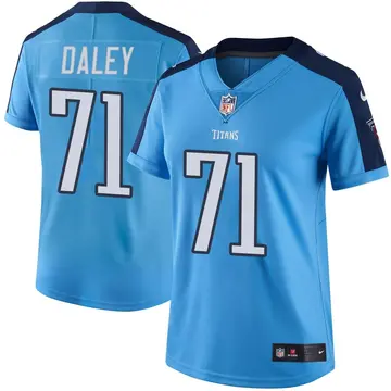 Nike Dennis Daley Women's Limited Tennessee Titans Light Blue Color Rush Jersey