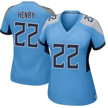 Nike Derrick Henry Women's Game Tennessee Titans Light Blue Jersey