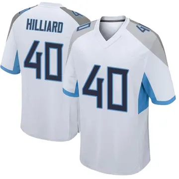 Nike Dontrell Hilliard Men's Game Tennessee Titans White Jersey
