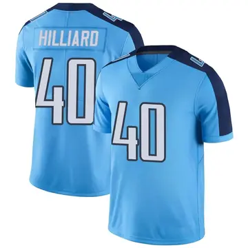Nike Dontrell Hilliard Men's Limited Tennessee Titans Light Blue Color Rush Jersey