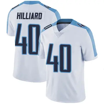 Nike Dontrell Hilliard Men's Limited Tennessee Titans White Vapor Untouchable Jersey