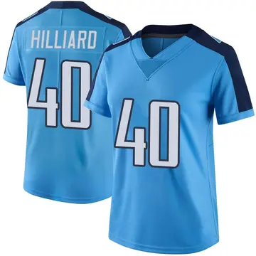 Nike Dontrell Hilliard Women's Limited Tennessee Titans Light Blue Color Rush Jersey