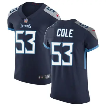 Nike Dylan Cole Men's Elite Tennessee Titans Navy Vapor Untouchable Jersey