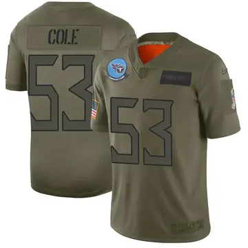 Nike Dylan Cole Men's Limited Tennessee Titans Camo 2019 Salute to Service Jersey