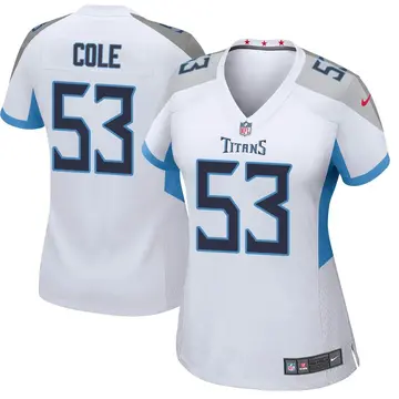 Nike Dylan Cole Women's Game Tennessee Titans White Jersey