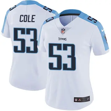 Nike Dylan Cole Women's Limited Tennessee Titans White Vapor Untouchable Jersey