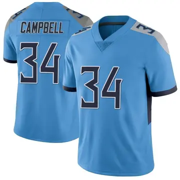 Nike Earl Campbell Men's Limited Tennessee Titans Light Blue Vapor Untouchable Jersey