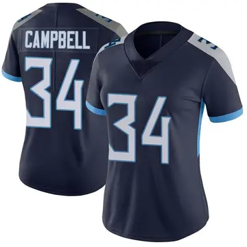 Nike Earl Campbell Women's Limited Tennessee Titans Navy Vapor Untouchable Jersey