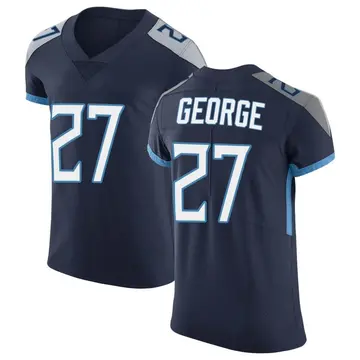 Nike Eddie George Men's Elite Tennessee Titans Navy Vapor Untouchable Jersey
