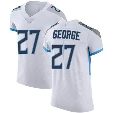 Nike Eddie George Men's Elite Tennessee Titans White Vapor Untouchable Jersey