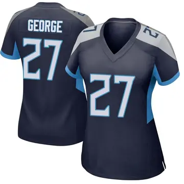 Nike Eddie George Women's Game Tennessee Titans Navy Jersey
