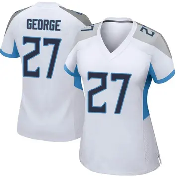 Nike Eddie George Women's Game Tennessee Titans White Jersey
