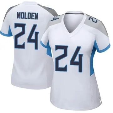 Nike Elijah Molden Women's Game Tennessee Titans White Jersey