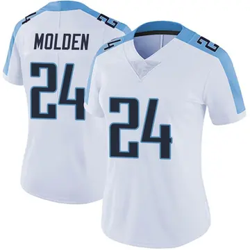 Nike Elijah Molden Women's Limited Tennessee Titans White Vapor Untouchable Jersey