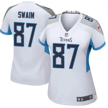 Nike Geoff Swaim Women's Game Tennessee Titans White Jersey