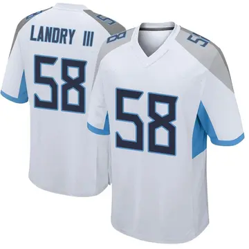 Nike Harold Landry III Men's Game Tennessee Titans White Jersey