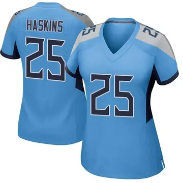 Nike Hassan Haskins Women's Game Tennessee Titans Light Blue Jersey