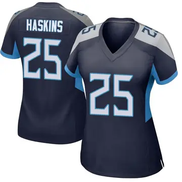 Nike Hassan Haskins Women's Game Tennessee Titans Navy Jersey