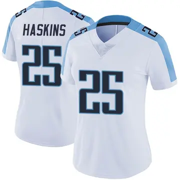 Nike Hassan Haskins Women's Limited Tennessee Titans White Vapor Untouchable Jersey