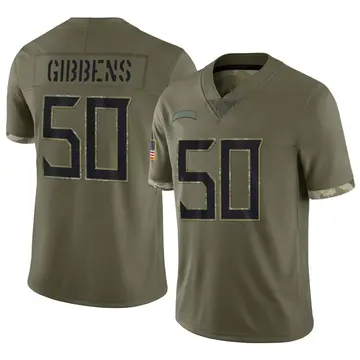 Nike Jack Gibbens Youth Limited Tennessee Titans Olive 2022 Salute To Service Jersey