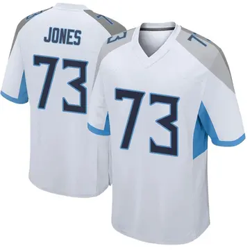 Nike Jamarco Jones Men's Game Tennessee Titans White Jersey