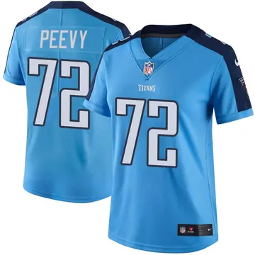 Nike Jayden Peevy Women's Limited Tennessee Titans Light Blue Color Rush Jersey