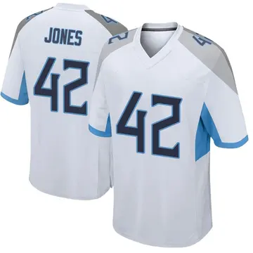Nike Joe Jones Men's Game Tennessee Titans White Jersey