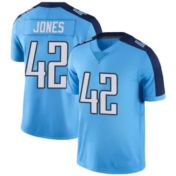 Nike Joe Jones Men's Limited Tennessee Titans Light Blue Color Rush Jersey