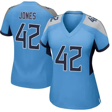 Nike Joe Jones Women's Game Tennessee Titans Light Blue Jersey