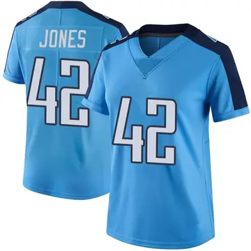 Nike Joe Jones Women's Limited Tennessee Titans Light Blue Color Rush Jersey