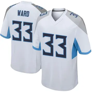 Nike Jonathan Ward Men's Game Tennessee Titans White Jersey