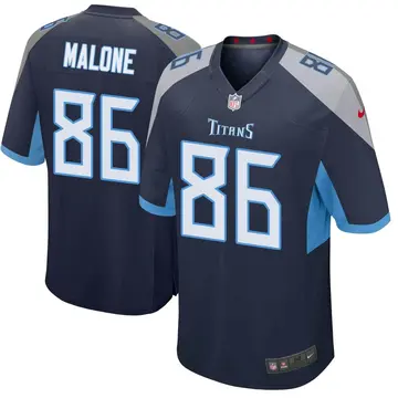 Nike Josh Malone Men's Game Tennessee Titans Navy Jersey