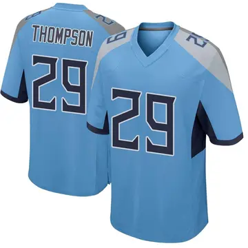 Nike Josh Thompson Men's Game Tennessee Titans Light Blue Jersey